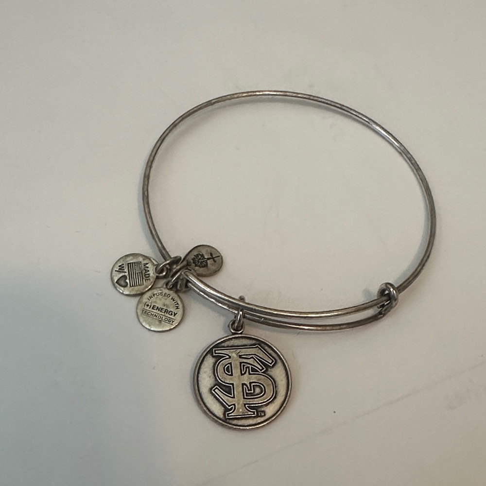 Alex and Ani Silver Charm Bangle Bracelet- Florida State FSU